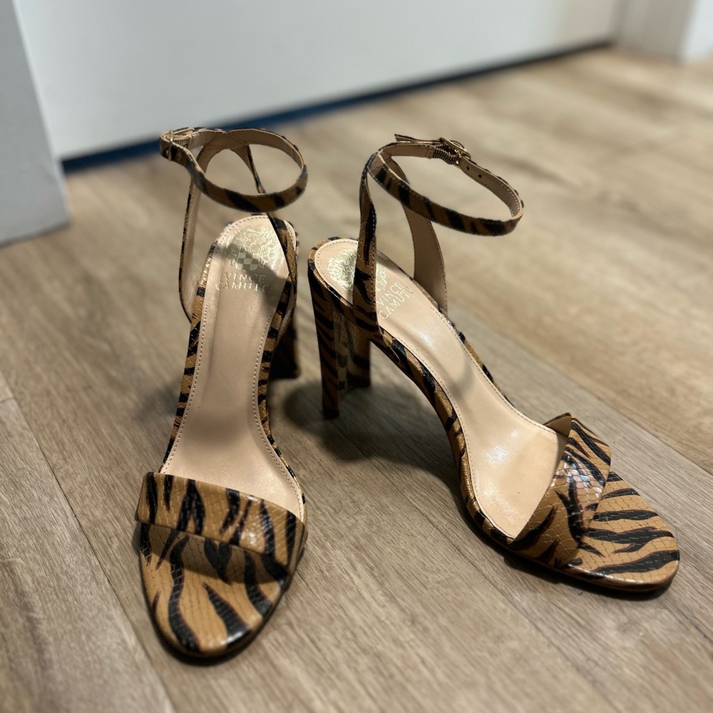 Vince Camuto Tiger Print Sandals